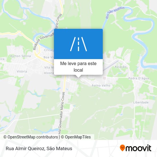 Rua Almir Queiroz mapa