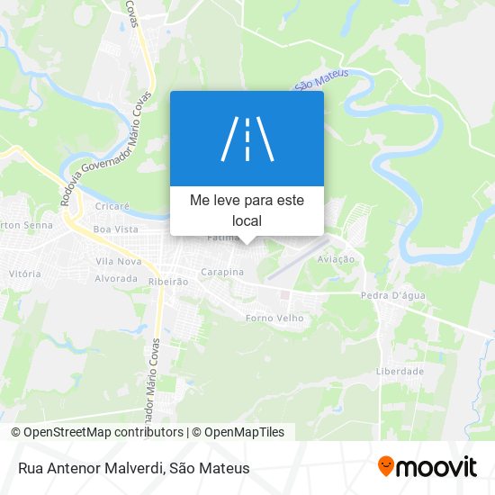 Rua Antenor Malverdi mapa