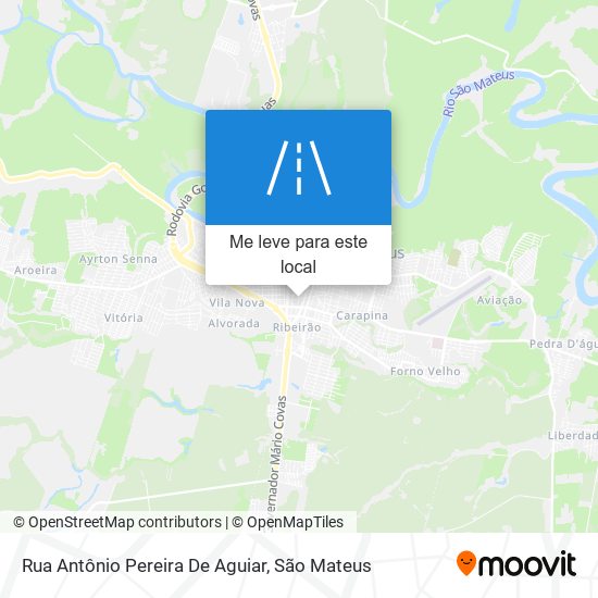 Rua Antônio Pereira De Aguiar mapa