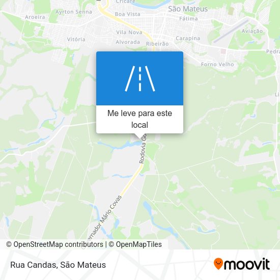 Rua Candas mapa