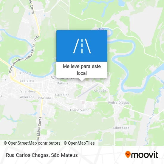 Rua Carlos Chagas mapa
