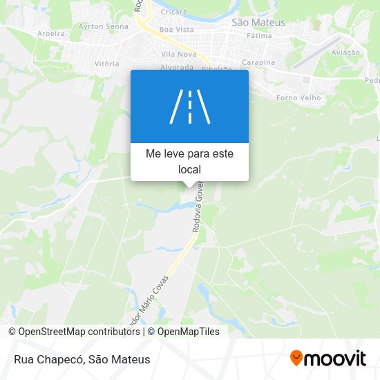 Rua Chapecó mapa