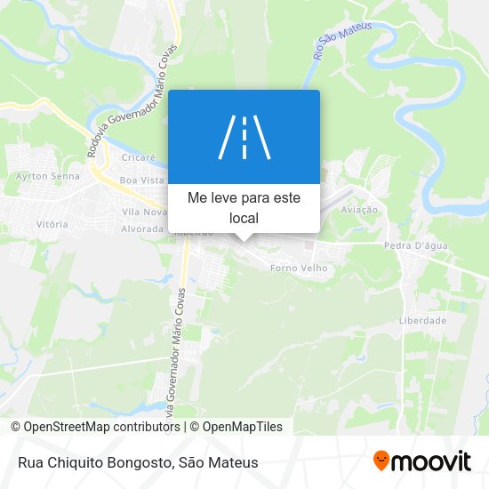 Rua Chiquito Bongosto mapa