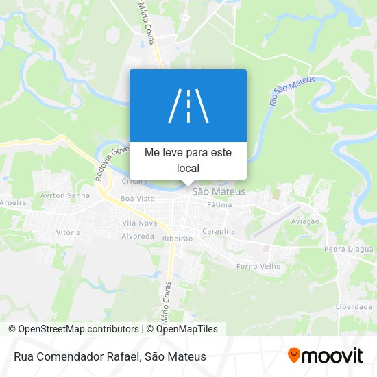 Rua Comendador Rafael mapa
