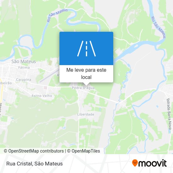 Rua Cristal mapa