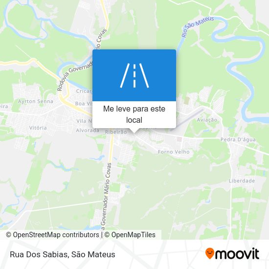 Rua Dos Sabias mapa
