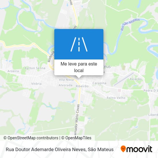 Rua Doutor Ademarde Oliveira Neves mapa