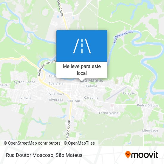 Rua Doutor Moscoso mapa