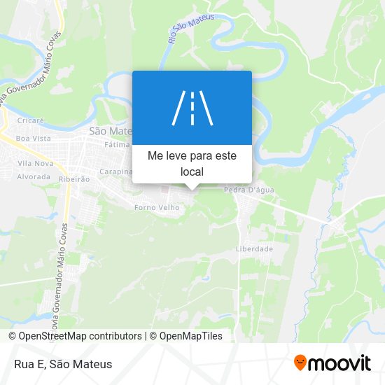 Rua E mapa