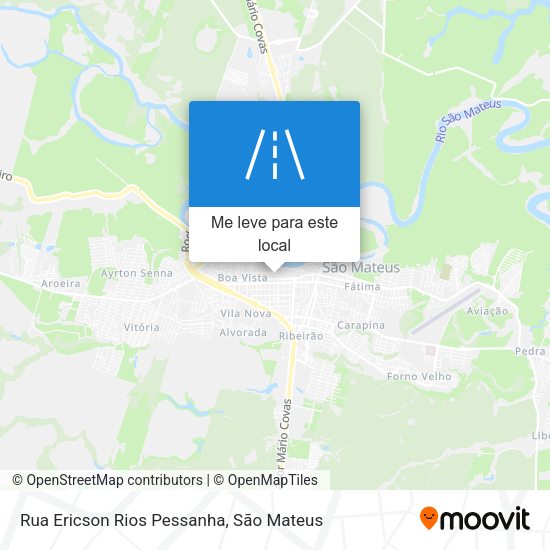Rua Ericson Rios Pessanha mapa