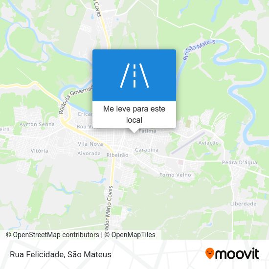 Rua Felicidade mapa