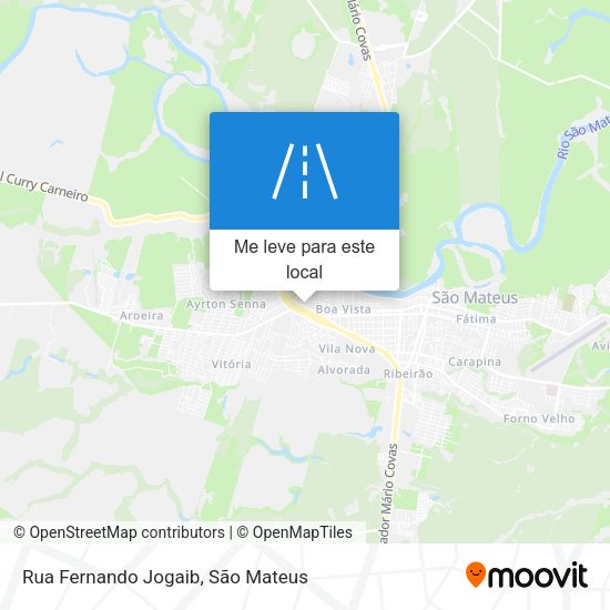 Rua Fernando Jogaib mapa
