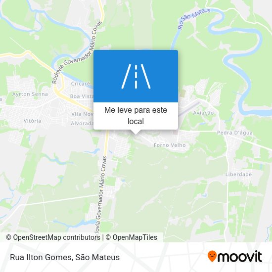 Rua Ilton Gomes mapa
