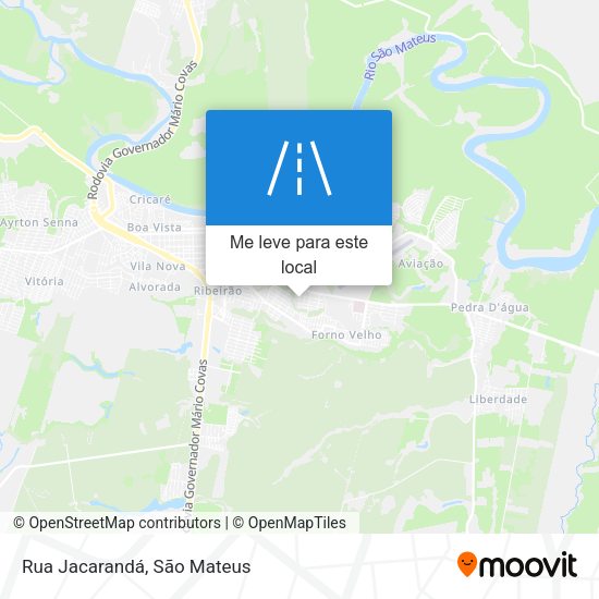 Rua Jacarandá mapa