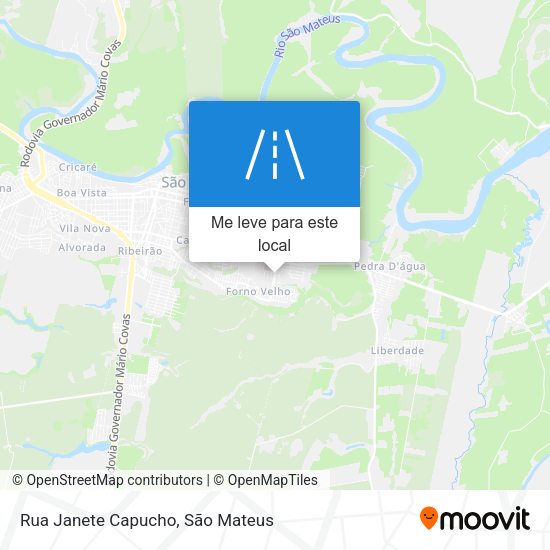 Rua Janete Capucho mapa