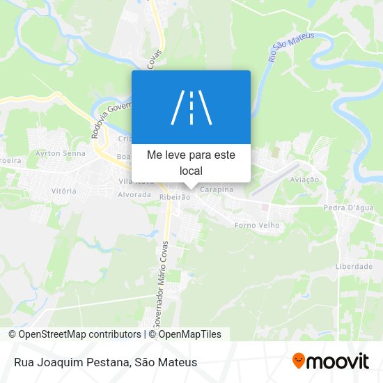 Rua Joaquim Pestana mapa