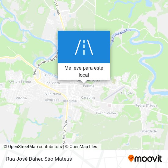 Rua José Daher mapa