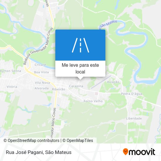 Rua José Pagani mapa