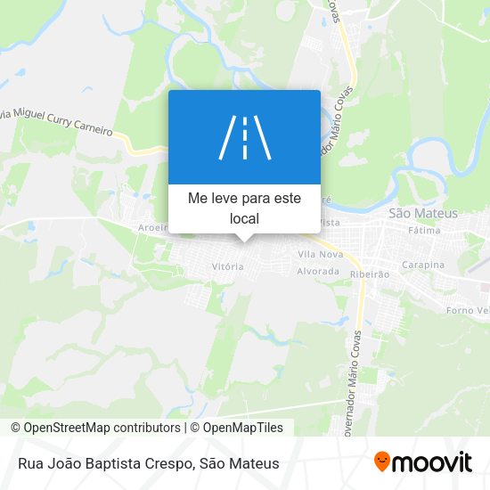 Rua João Baptista Crespo mapa