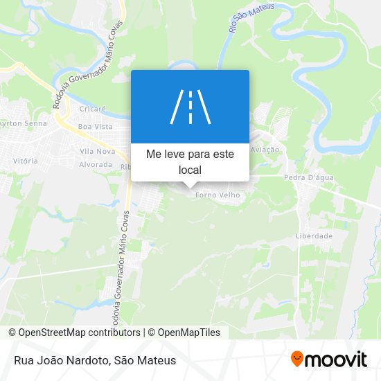 Rua João Nardoto mapa