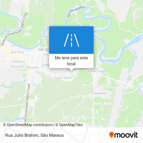 Rua Julio Brahim mapa