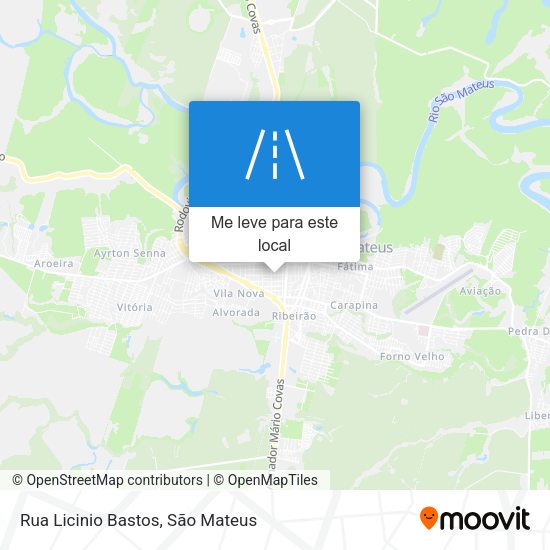 Rua Licinio Bastos mapa