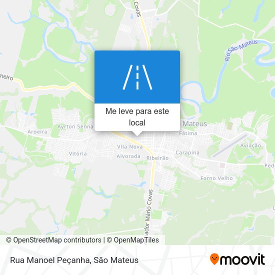 Rua Manoel Peçanha mapa