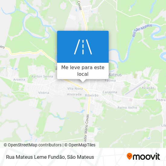 Rua Mateus Leme Fundão mapa