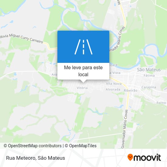 Rua Meteoro mapa