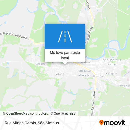 Rua Minas Gerais mapa
