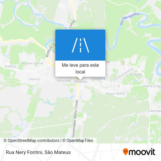 Rua Nery Fontini mapa
