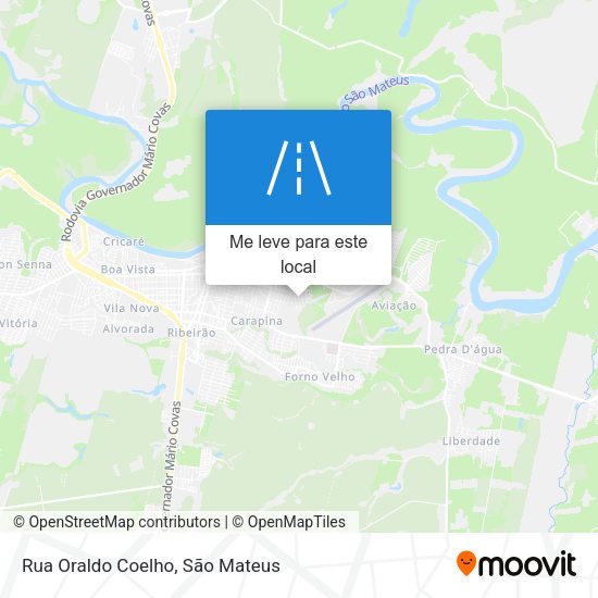 Rua Oraldo Coelho mapa