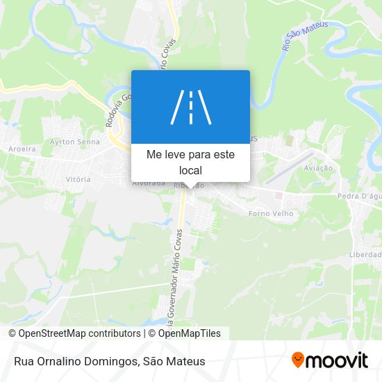 Rua Ornalino Domingos mapa