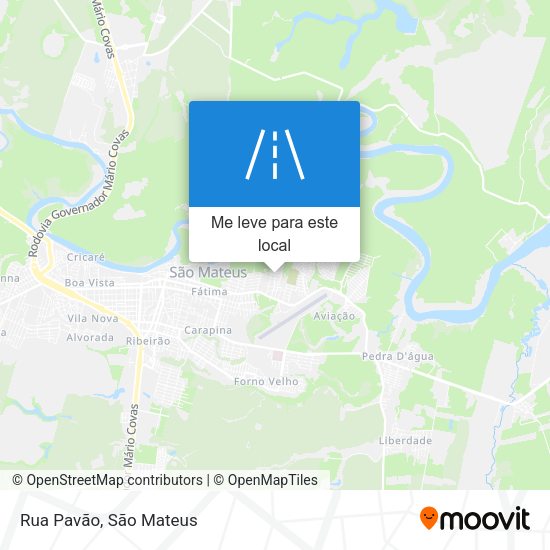 Rua Pavão mapa