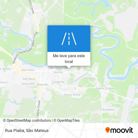 Rua Piaba mapa