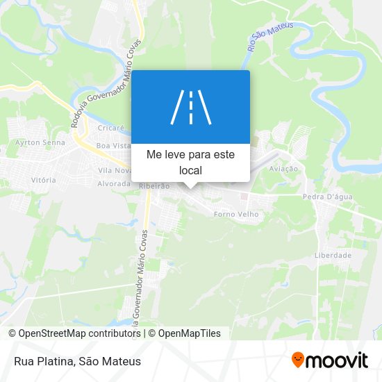 Rua Platina mapa