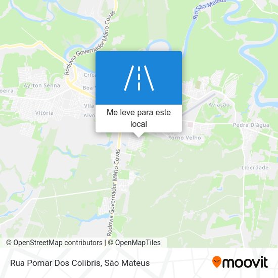 Rua Pomar Dos Colibris mapa