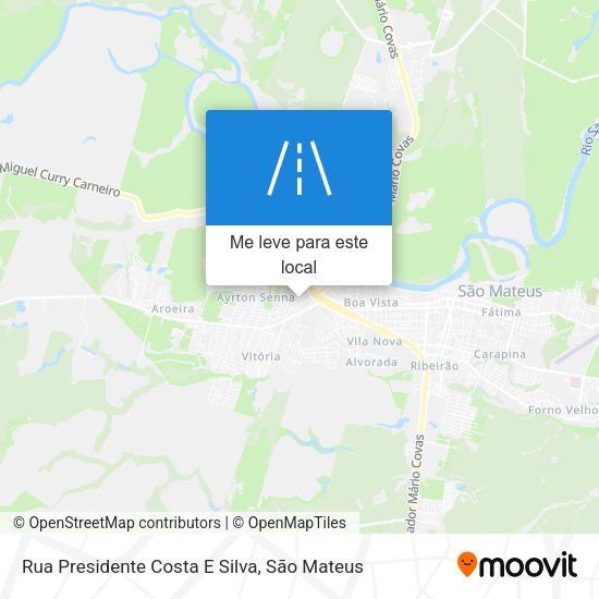 Rua Presidente Costa E Silva mapa