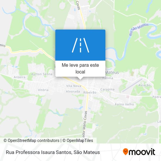Rua Professora Isaura Santos mapa