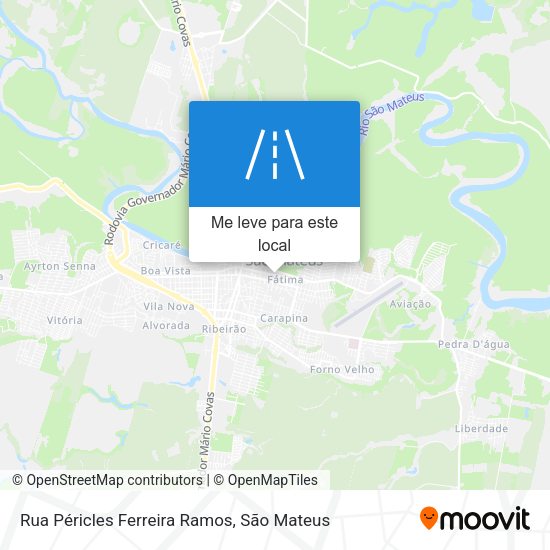 Rua Péricles Ferreira Ramos mapa