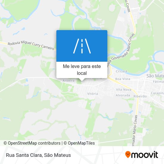 Rua Santa Clara mapa