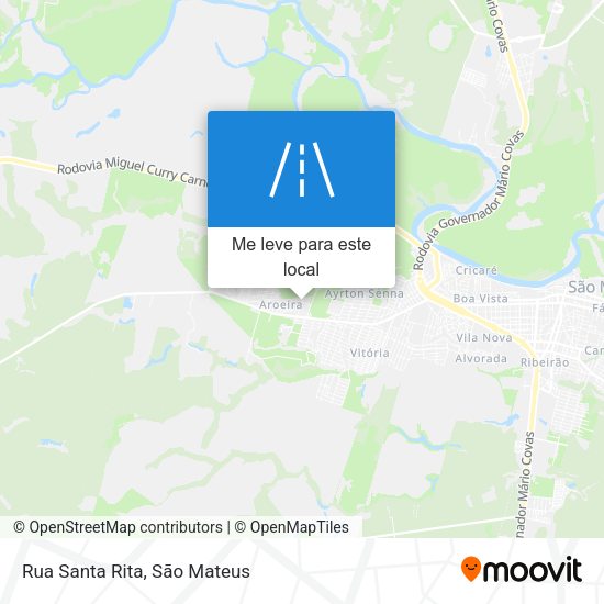 Rua Santa Rita mapa