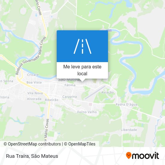 Rua Traíra mapa