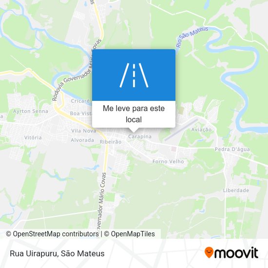 Rua Uirapuru mapa