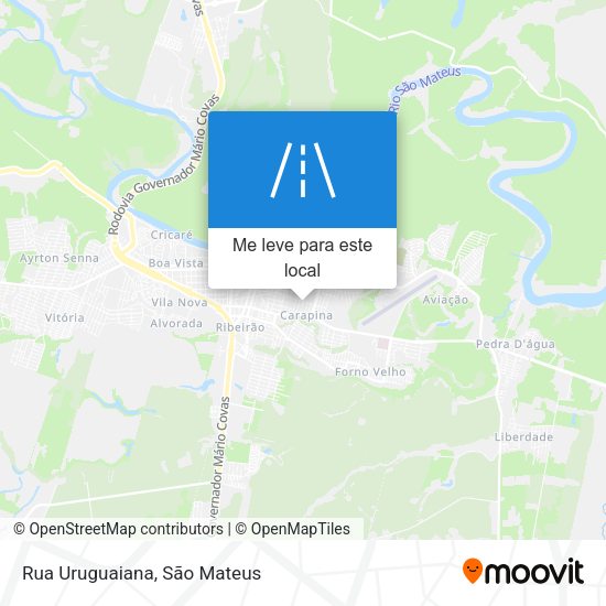 Rua Uruguaiana mapa