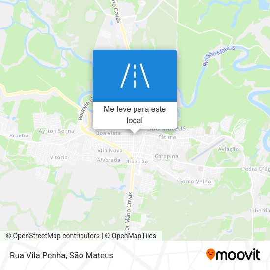 Rua Vila Penha mapa