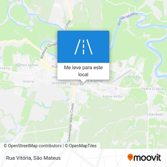 Rua Vitória mapa