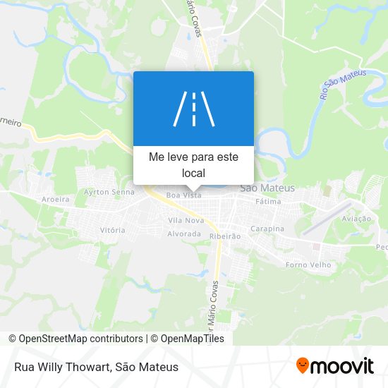 Rua Willy Thowart mapa