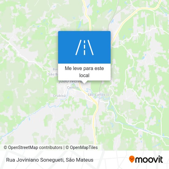 Rua Joviniano Sonegueti mapa