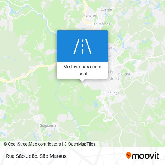 Rua São João mapa